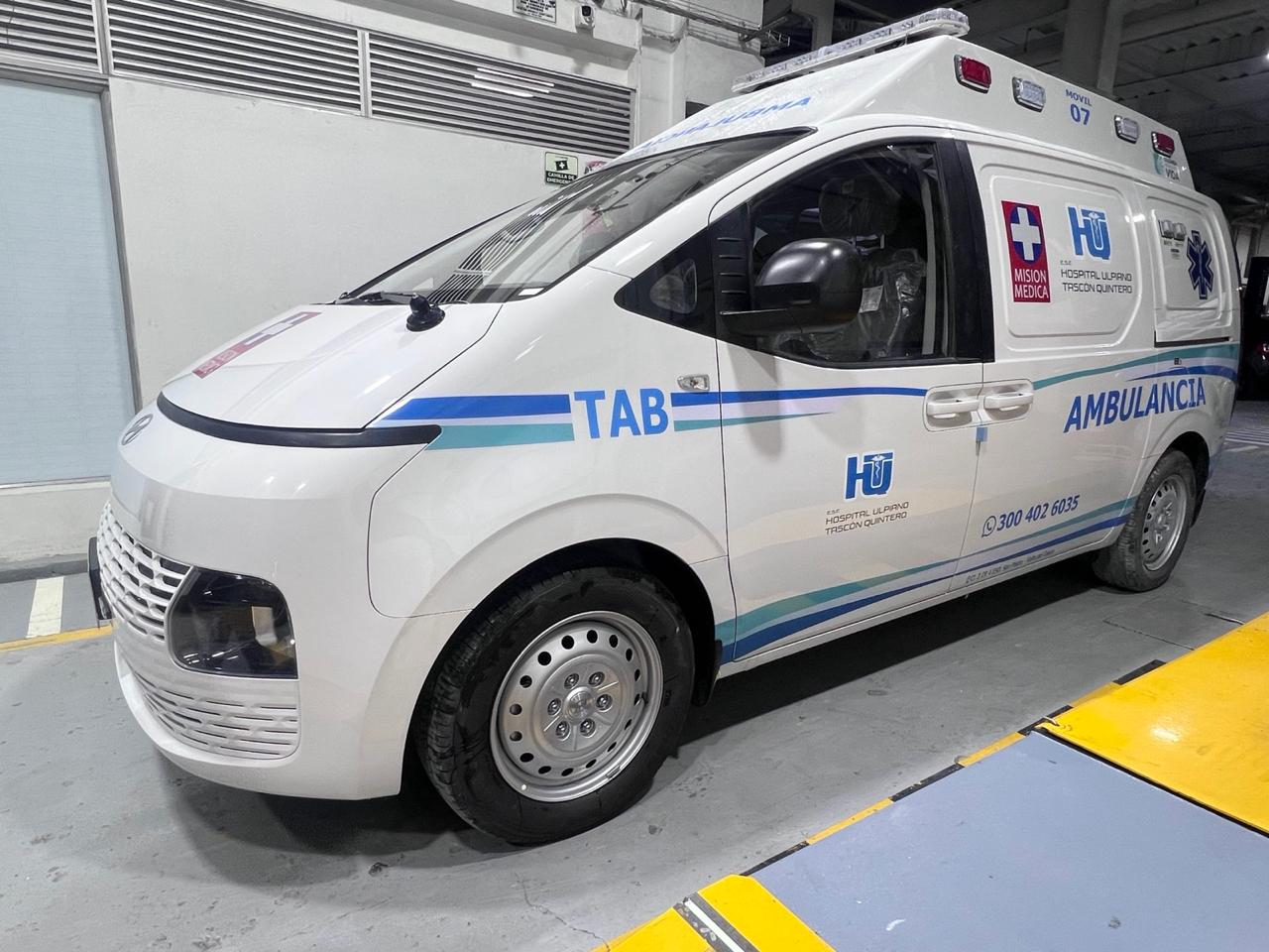 Ambulancia TAB real en vista exterior